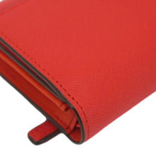 Load image into Gallery viewer, MCM Leather Compact Wallet Red