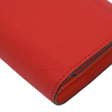 Load image into Gallery viewer, MCM Leather Compact Wallet Red