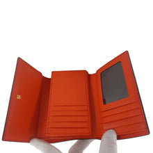 Load image into Gallery viewer, MCM Leather Compact Wallet Red
