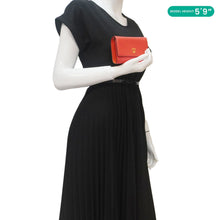 Load image into Gallery viewer, MCM Leather Compact Wallet Red