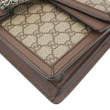 Load image into Gallery viewer, GUCCI Dionysus GG Supreme Canvas Top Handle Shoulder Bag Beige 621512