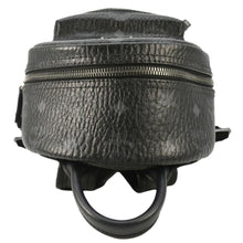 Load image into Gallery viewer, MCM Stark Side Stud Visetos Canvas Backpack Bag Black