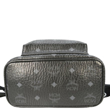 Load image into Gallery viewer, MCM Stark Side Stud Visetos Canvas Backpack Bag Black