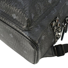 Load image into Gallery viewer, MCM Stark Side Stud Visetos Canvas Backpack Bag Black