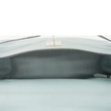 Load image into Gallery viewer, HERMES Kelly 32 Square Taurillon Clemence Leather Tote Shoulder Bag Light Blue