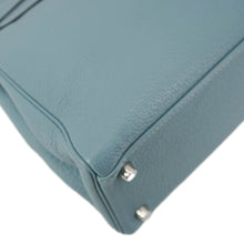 Load image into Gallery viewer, HERMES Kelly 32 Square Taurillon Clemence Leather Tote Shoulder Bag Light Blue