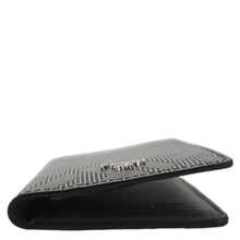Load image into Gallery viewer, FENDI Shadow Leather Card Holder Gray