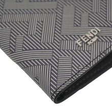 Load image into Gallery viewer, FENDI Shadow Leather Card Holder Gray