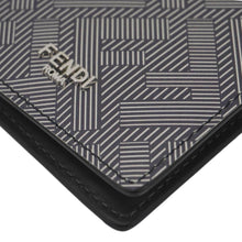 Load image into Gallery viewer, FENDI Shadow Leather Card Holder Gray