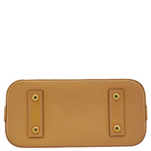 Load image into Gallery viewer, LOUIS VUITTON Alma BB Flowers Vernis Leather Satchel Bag Jaune Passion