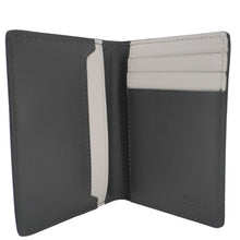 Load image into Gallery viewer, FENDI Shadow Leather Card Holder Gray