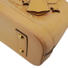 Load image into Gallery viewer, LOUIS VUITTON Alma BB Flowers Vernis Leather Satchel Bag Jaune Passion