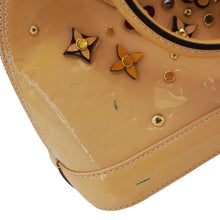 Load image into Gallery viewer, LOUIS VUITTON Alma BB Flowers Vernis Leather Satchel Bag Jaune Passion