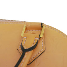 Load image into Gallery viewer, LOUIS VUITTON Alma BB Flowers Vernis Leather Satchel Bag Jaune Passion