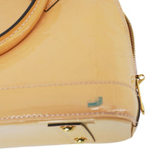 Load image into Gallery viewer, LOUIS VUITTON Alma BB Flowers Vernis Leather Satchel Bag Jaune Passion