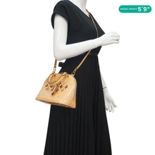 Load image into Gallery viewer, LOUIS VUITTON Alma BB Flowers Vernis Leather Satchel Bag Jaune Passion