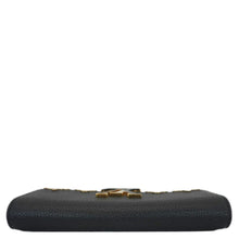 Load image into Gallery viewer, LOUIS VUITTON Capucines Crown Flowers Taurillon Leather Wallet Black