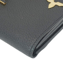 Load image into Gallery viewer, LOUIS VUITTON Capucines Crown Flowers Taurillon Leather Wallet Black