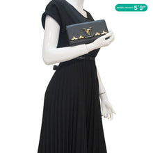 Load image into Gallery viewer, LOUIS VUITTON Capucines Crown Flowers Taurillon Leather Wallet Black