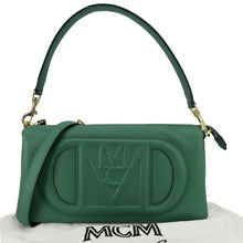 Load image into Gallery viewer, MCM Travia Small Spanish Calf Leather Shoulder Bag Green