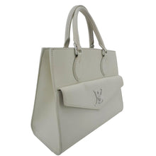 Load image into Gallery viewer, LOUIS VUITTON Lockme PM Monochrome Soft Calfskin Leather Tote Bag White