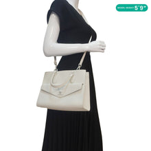 Load image into Gallery viewer, LOUIS VUITTON Lockme PM Monochrome Soft Calfskin Leather Tote Bag White