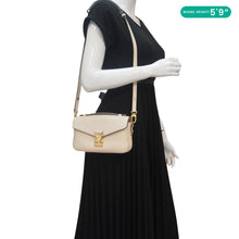Load image into Gallery viewer, LOUIS VUITTON Metis East West Pochette Empreinte Leather Crossbody Bag Cream