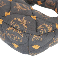Load image into Gallery viewer, MCM Aren Padded Nylon Hobo Bag Black