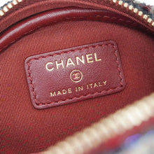 Load image into Gallery viewer, CHANEL Round Tweed Chain Clutch Crossbody Bag Red