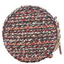 Load image into Gallery viewer, CHANEL Round Tweed Chain Clutch Crossbody Bag Red