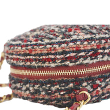Load image into Gallery viewer, CHANEL Round Tweed Chain Clutch Crossbody Bag Red