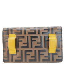 Load image into Gallery viewer, FENDI F Envelope FF 1974 Embossed Leather Belt Bag Sunflower