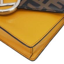 Load image into Gallery viewer, FENDI F Envelope FF 1974 Embossed Leather Belt Bag Sunflower