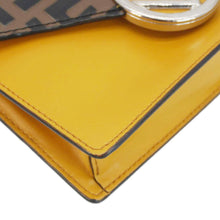 Load image into Gallery viewer, FENDI F Envelope FF 1974 Embossed Leather Belt Bag Sunflower