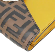 Load image into Gallery viewer, FENDI F Envelope FF 1974 Embossed Leather Belt Bag Sunflower