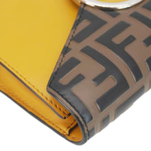 Load image into Gallery viewer, FENDI F Envelope FF 1974 Embossed Leather Belt Bag Sunflower
