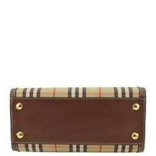 Load image into Gallery viewer, BURBERRY Title Mini Vintage Check Canvas Two Handle Shoulder Bag Brown