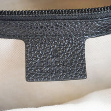 Load image into Gallery viewer, GUCCI Web Logo Print Leather Backpack Black 547834