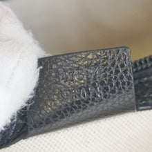 Load image into Gallery viewer, GUCCI Web Logo Print Leather Backpack Black 547834