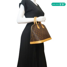 Load image into Gallery viewer, LOUIS VUITTON Alma PM Monogram Canvas Satchel Bag Brown