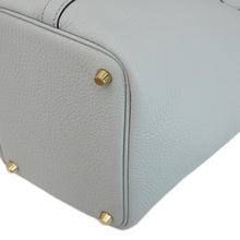 Load image into Gallery viewer, HERMES Picotin Lock 18 Taurillon Clemence Leather Hobo Bag Light Blue