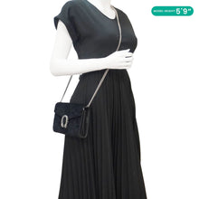 Load image into Gallery viewer, GUCCI Dionysus Mini GG Monogram Velvet Crossbody Bag Black 401231