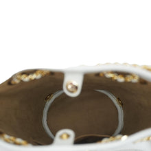 Load image into Gallery viewer, MCM Aren Mini Visetos Canvas Chain Backpack White