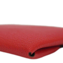 Load image into Gallery viewer, HERMES Calvi Leather Card Holder Red