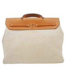 Load image into Gallery viewer, HERMES Herbag Toile Canvas Tote Shoulder Bag Off White