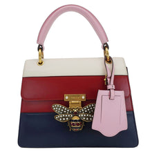 Load image into Gallery viewer, GUCCI Queen Margaret Bee Blind For Love Leather Shoulder Bag Multicolor 476541