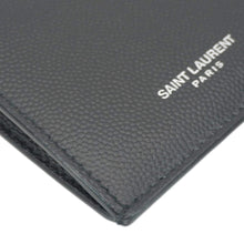 Load image into Gallery viewer, YVES SAINT LAURENT Leather Coin Card holder Black