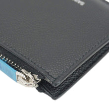 Load image into Gallery viewer, YVES SAINT LAURENT Leather Coin Card holder Black
