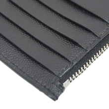 Load image into Gallery viewer, YVES SAINT LAURENT Leather Coin Card holder Black