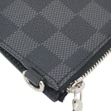 Load image into Gallery viewer, LOUIS VUITTON Damier Graphite Coin Card Holder Black